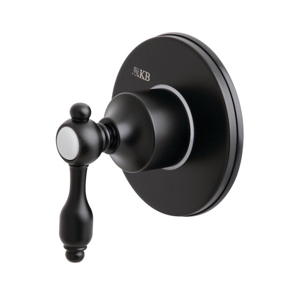 KS3030TAL Tudor Three-Way Diverter Valve W/ Trim Kit, Matte Black